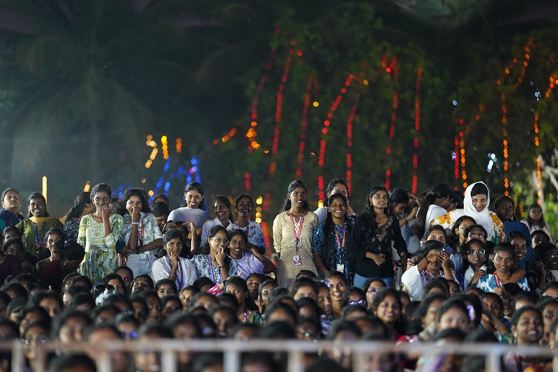 Stage performance at cultural fest