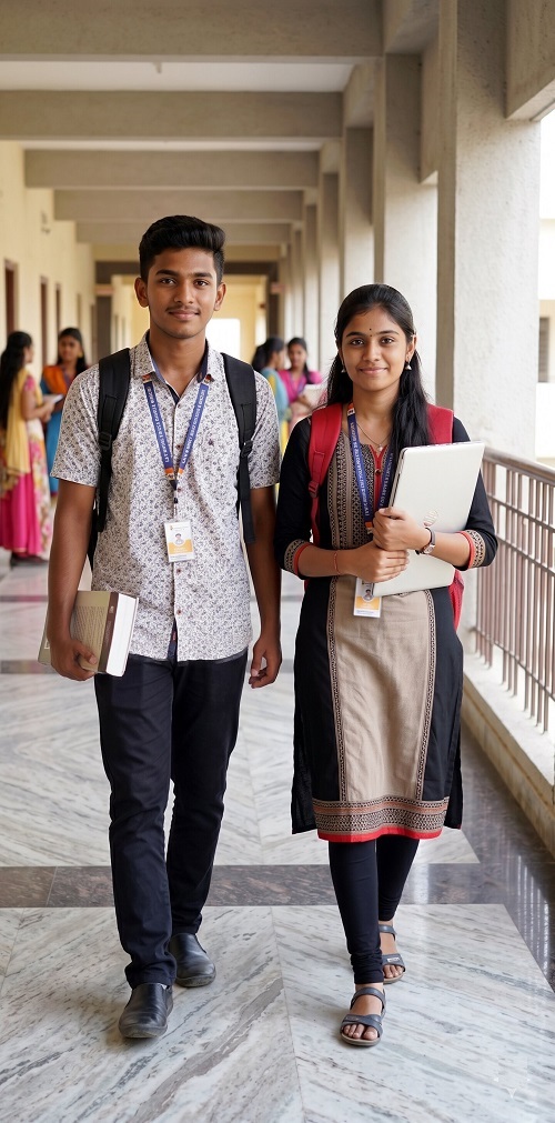 Students collaborating at J.N.N College