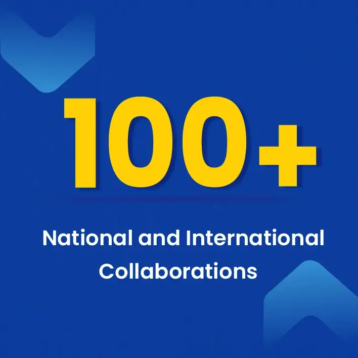 100+ National and International collaborations